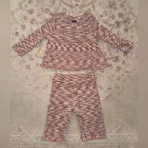 Old Navy | Long-Sleeve Peplum Top and Wide-Leg Pants Set for Toddler Girls